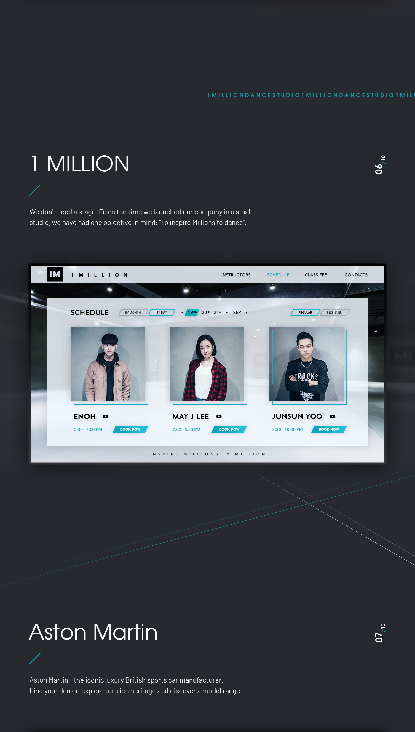 animation  UI ux Web redesign Interface interaction concepts template free