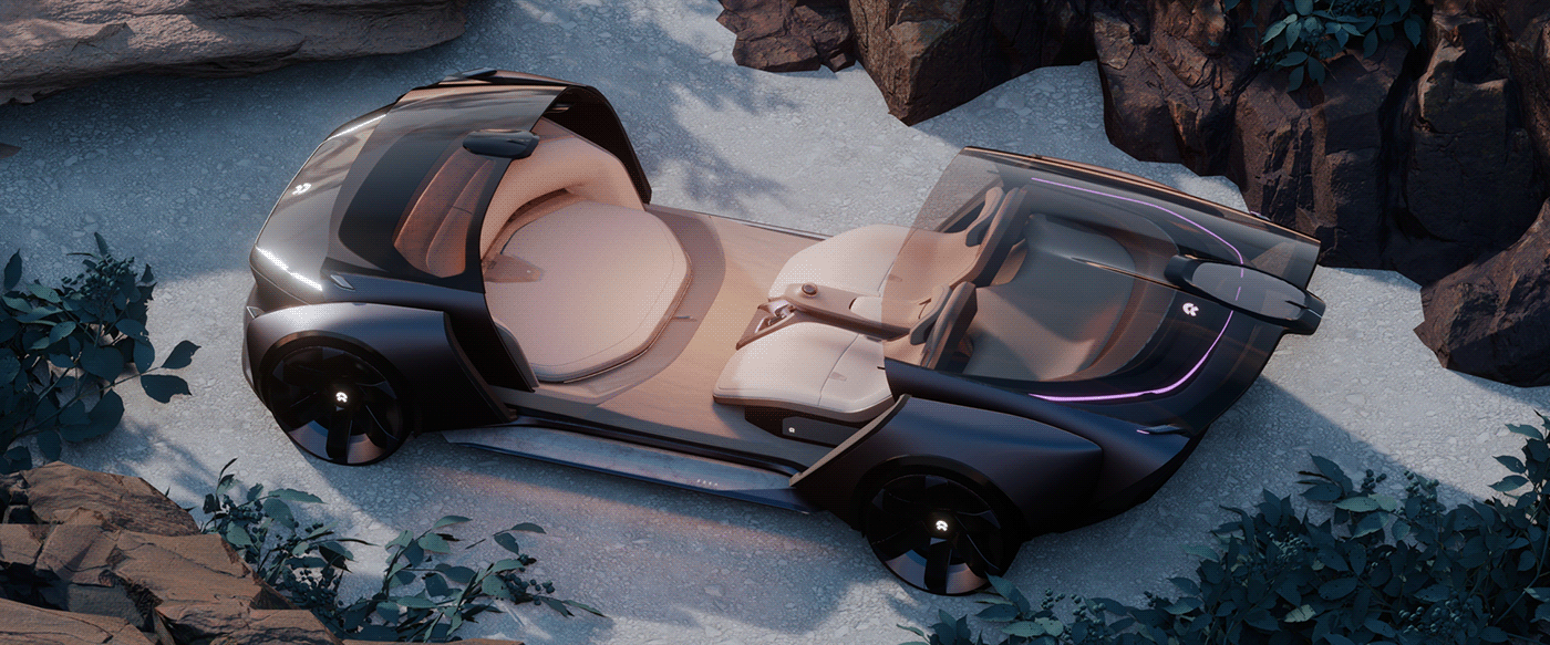 3D automotive   Automotive design Autonomous autonomous car car cardesign design nio productdesign