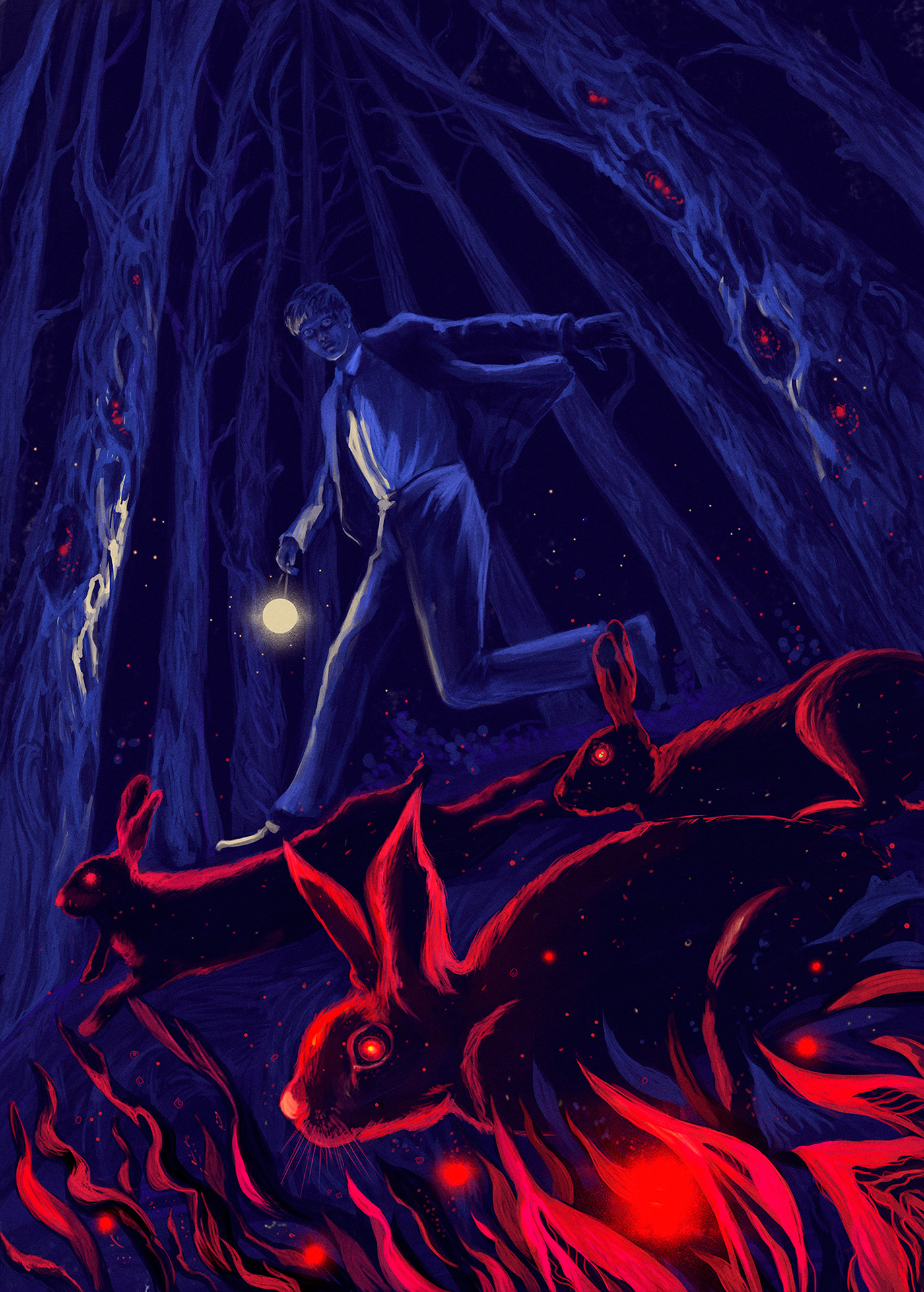 lovecraft horror dark fantasy lovecraftian figurative mistic Fantastic World book illustration Illustrator