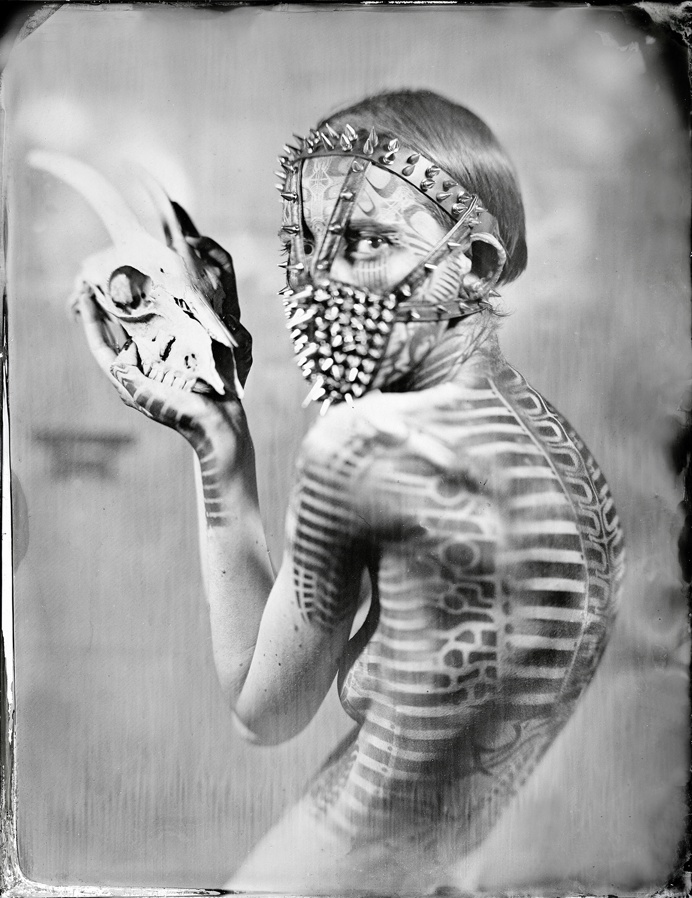 Collaboration with body painter Michael Rossner, 2013
