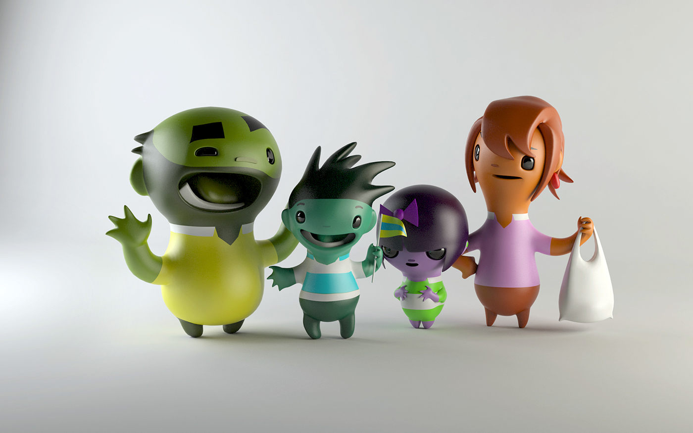 characters 3D mental ray