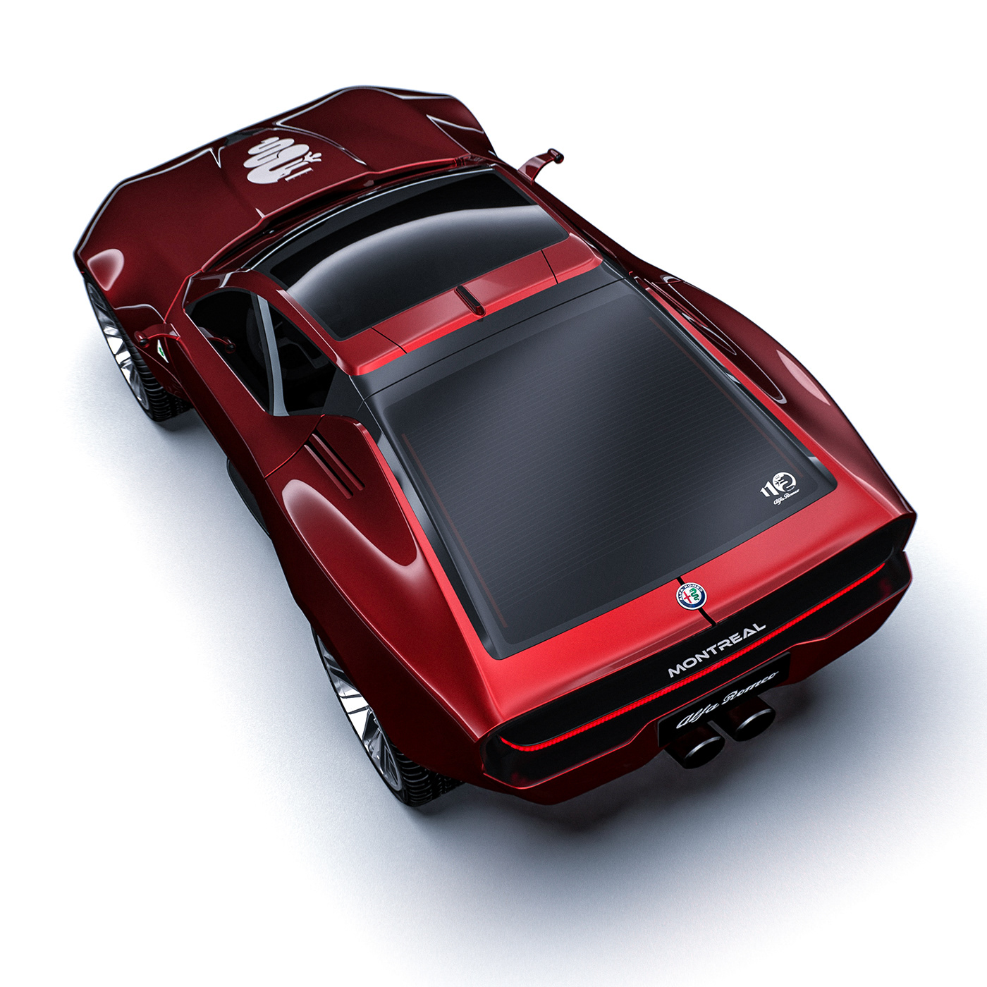 Alfa Romeo Montreal concept, top rear view