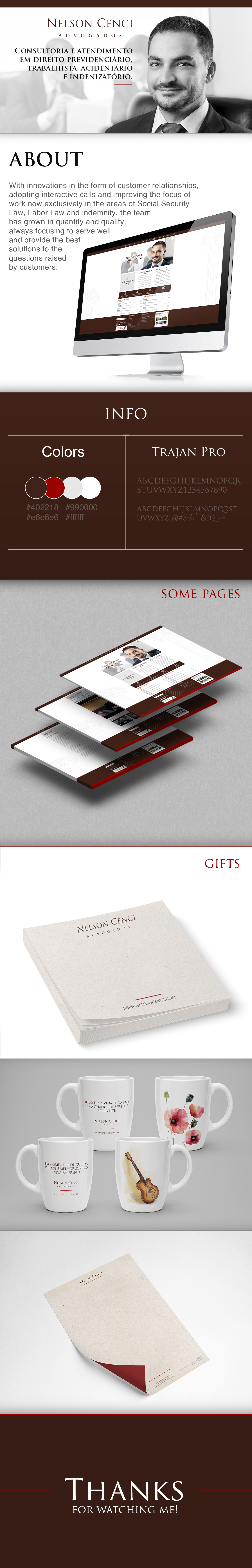 Web lawyer gifts design