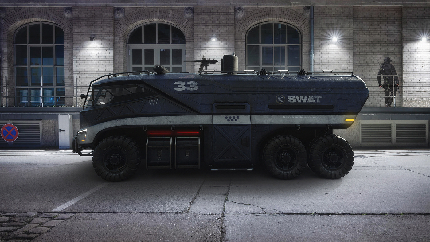 apc armored automotive   concept design Military swat tactical Truck Vehicle