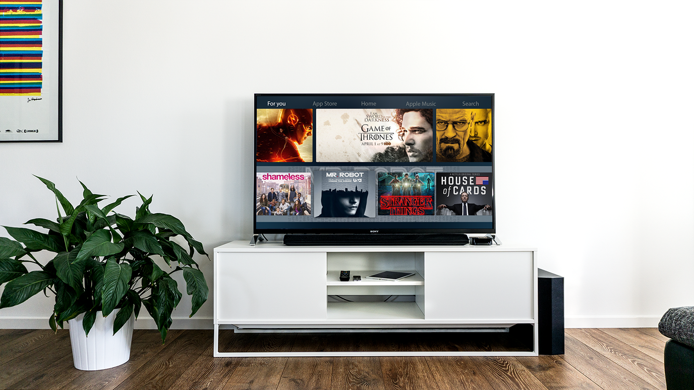 UI ux design AppleTV smartv