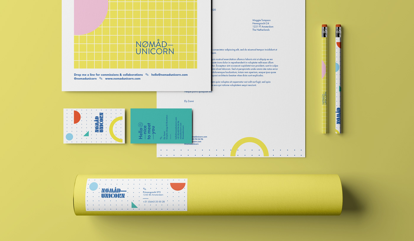 branding  Business Cards geometric Graphic Designer Pop Art personal branding grid Dynamic shapes Tote Bag