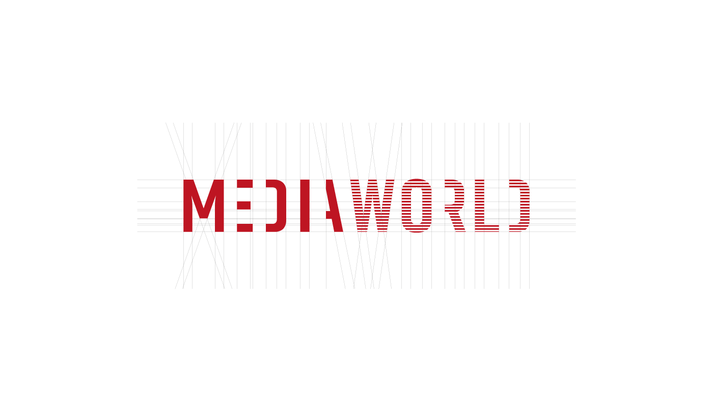 branding  mediaworld logo gestalt mw monogram RESTYLING brand Logo Design