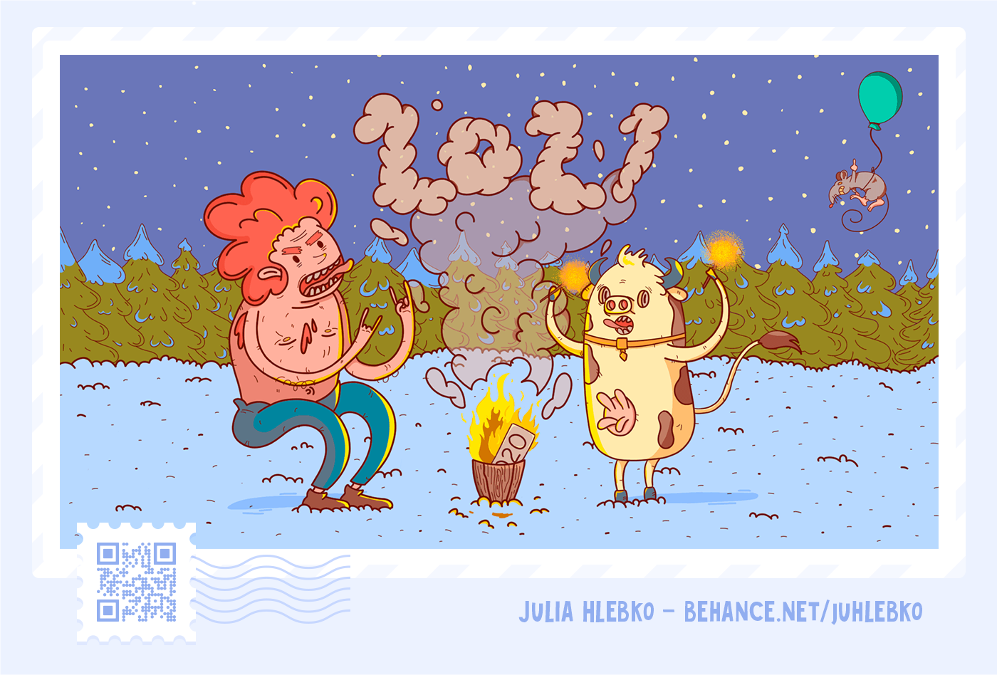 art Character free graphic design  happy new year ILLUSTRATION  post postcard wallpaper xmass
