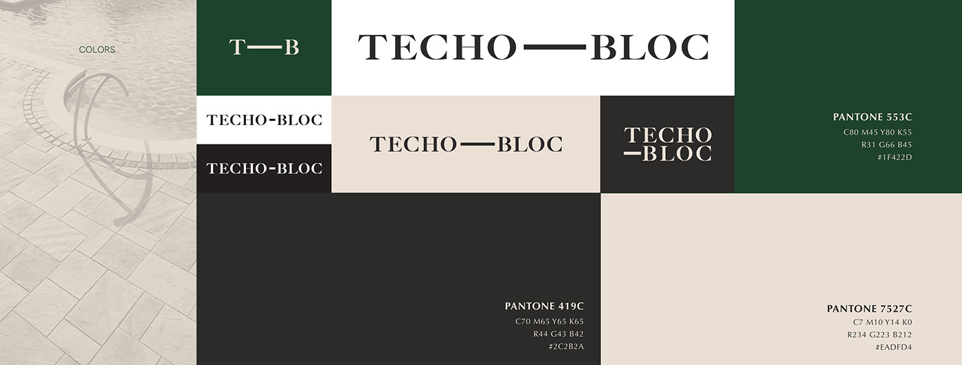 branding  construction Engineering  identity line motion Technology techo-bloc