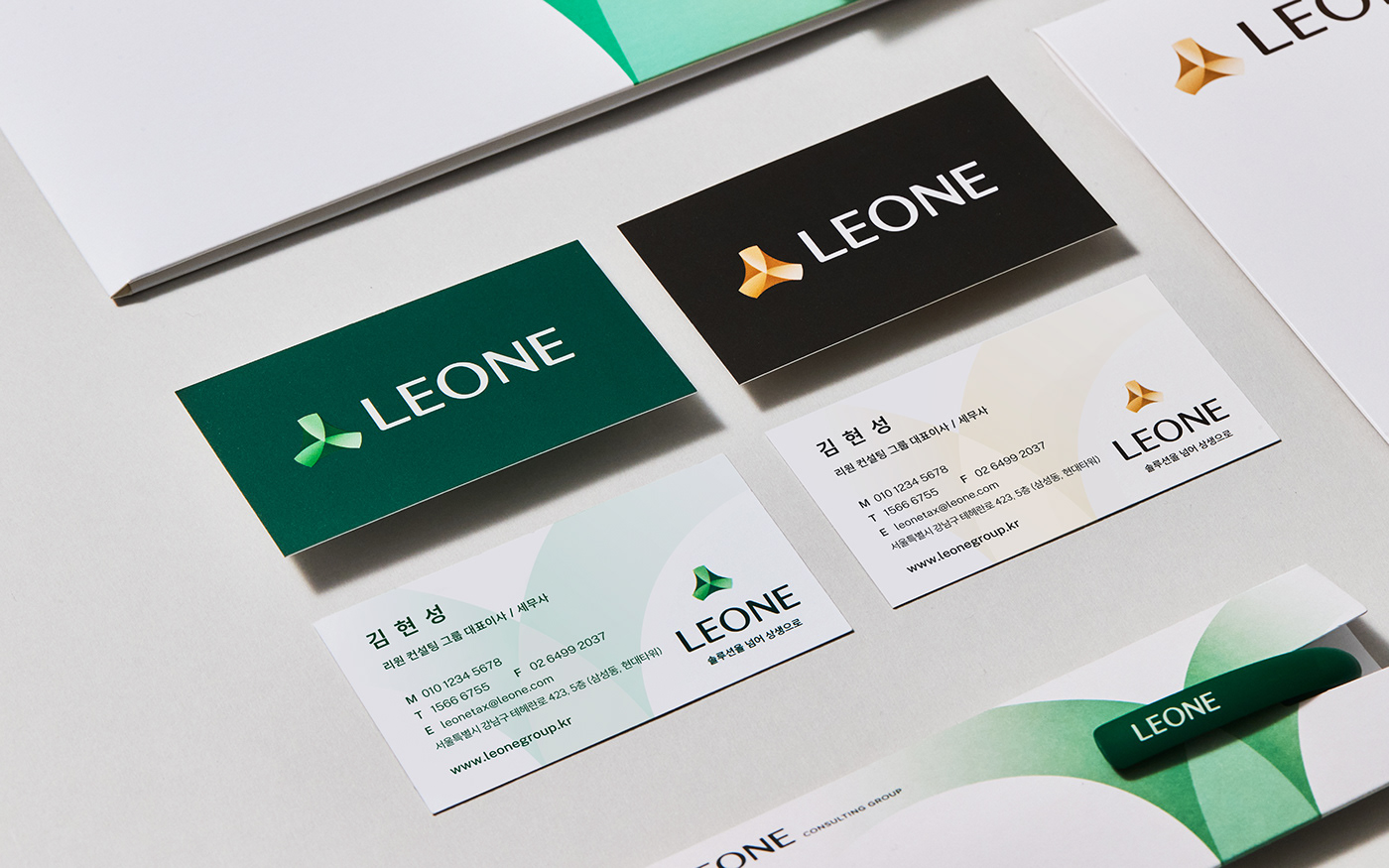 leone YNL Consulting brand identity branding  Corporate Identity Logo Design Brand Design YNL DESIGN