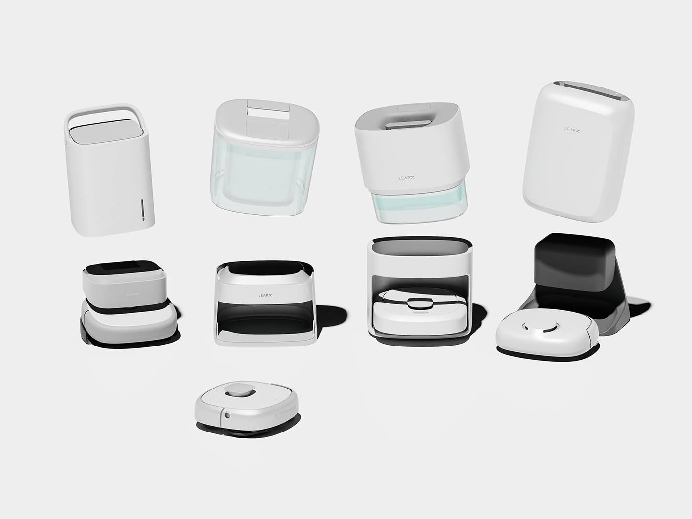robot product design Render selfcleaning Technology cleaner concept mopping robot vacuum innovation