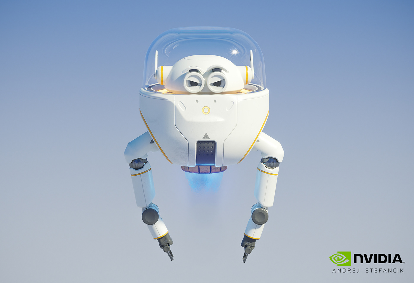nvidia isaaclab robot cute drone 3D modelling vray cinema 4d