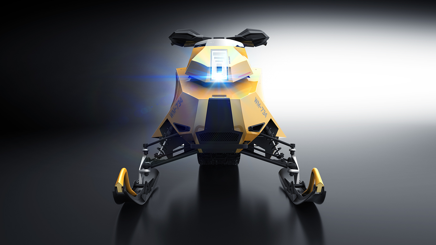 design concept jan bujnak snowmobile Winter sports 3D product Skidoo