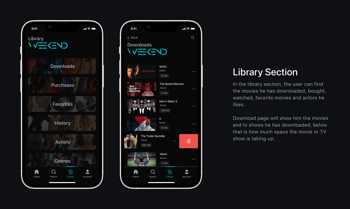 Case Study Mobile app movie movie app Movie Streaming App UI ui design ux UX design UX UI DESign