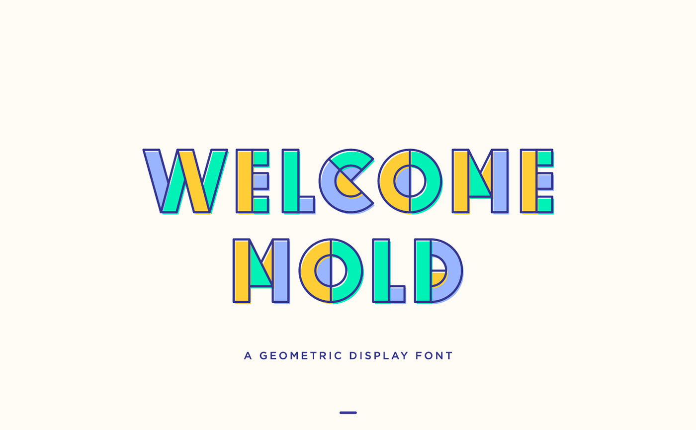 typography   font geometric Display poster shapes type colors geometry
