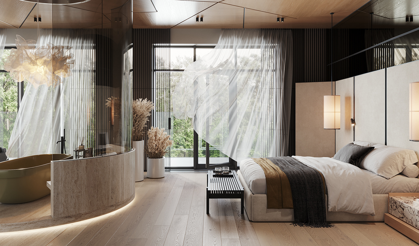 interior design  architecture design home design visualization CoronaRender  bedroom design bathroom 3ds max interiors