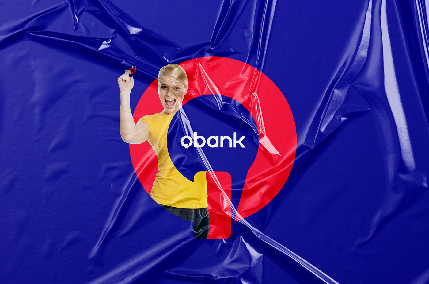 Qbank Technology logo Fintech identity Bank banco identidade visual Startup brand
