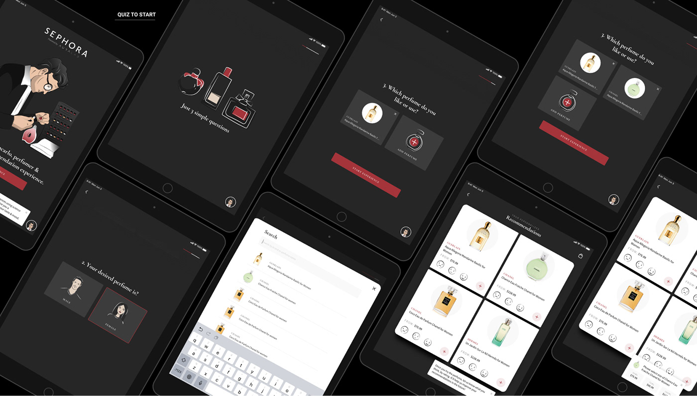 ai app design business marketing   tablet UI/UX