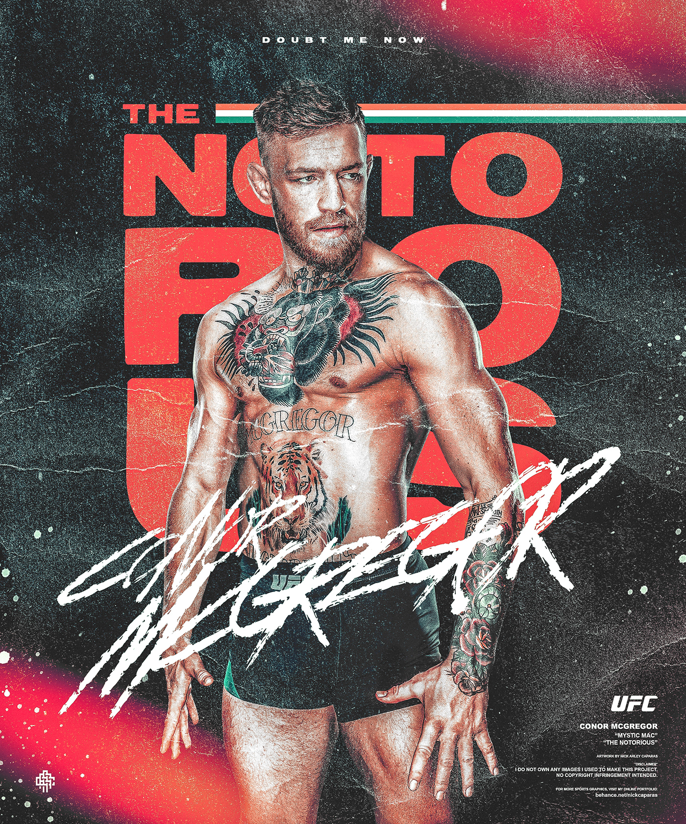 UFC art poster Promotion Conor McGregor mac Mystic notorious Martial Arts magazine
