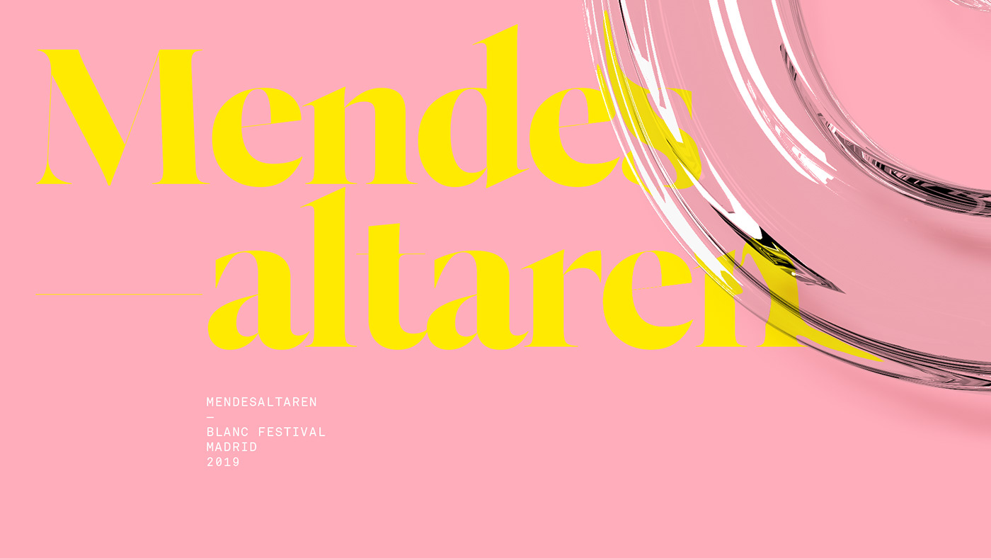 festival graphic design  madrid 3D Type identity colours trend design festival