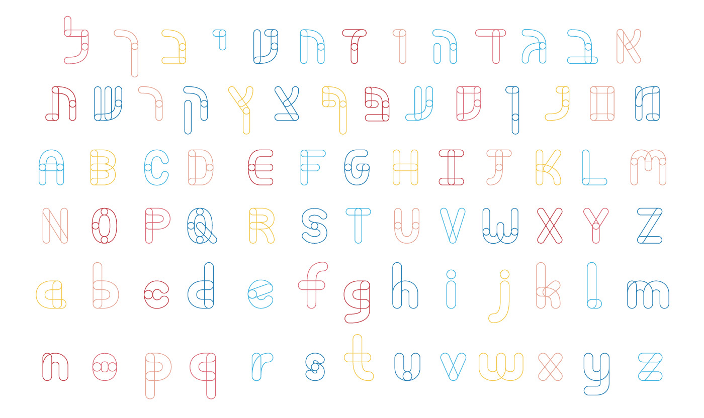 type Fun colorful גופן טיפוגרפיה Fontself multiply
