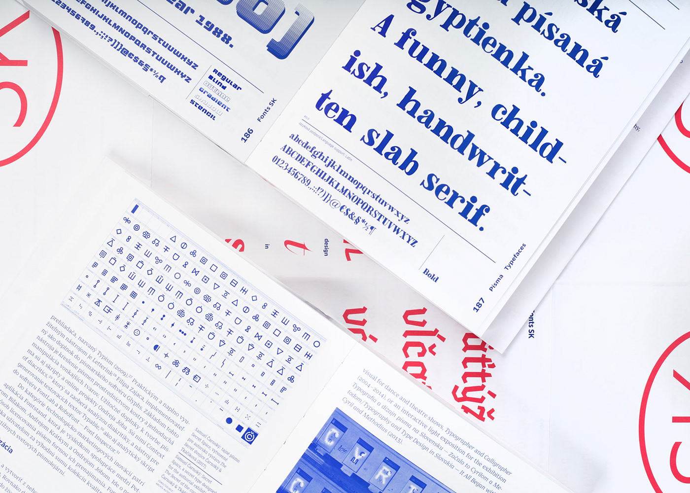 fonts book slovakia type design typography   CarnokyType publication digital type typefaces Samuel Čarnoký