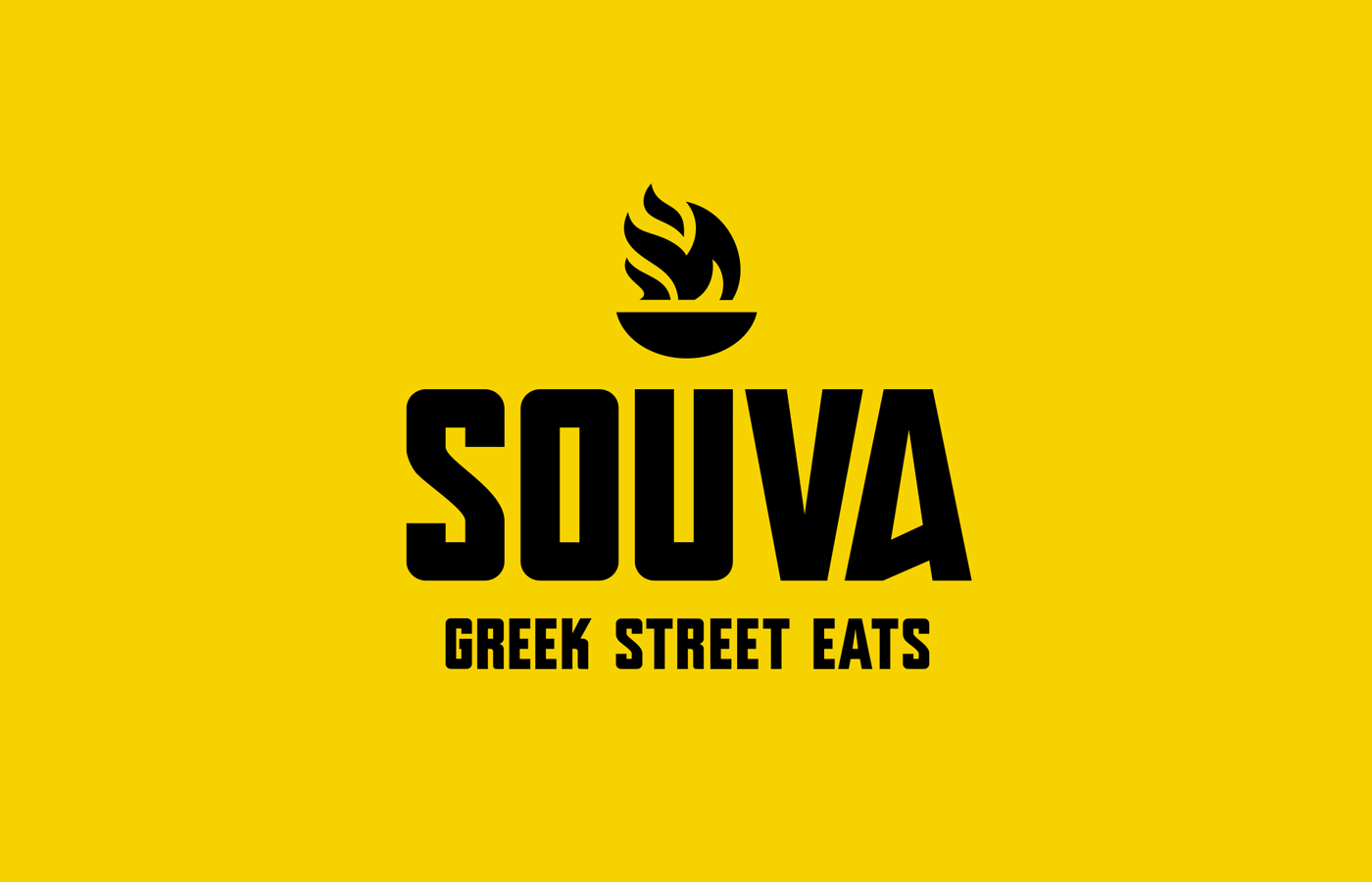 restaurant logo greek Souva Street seoul collage Interior design branding 