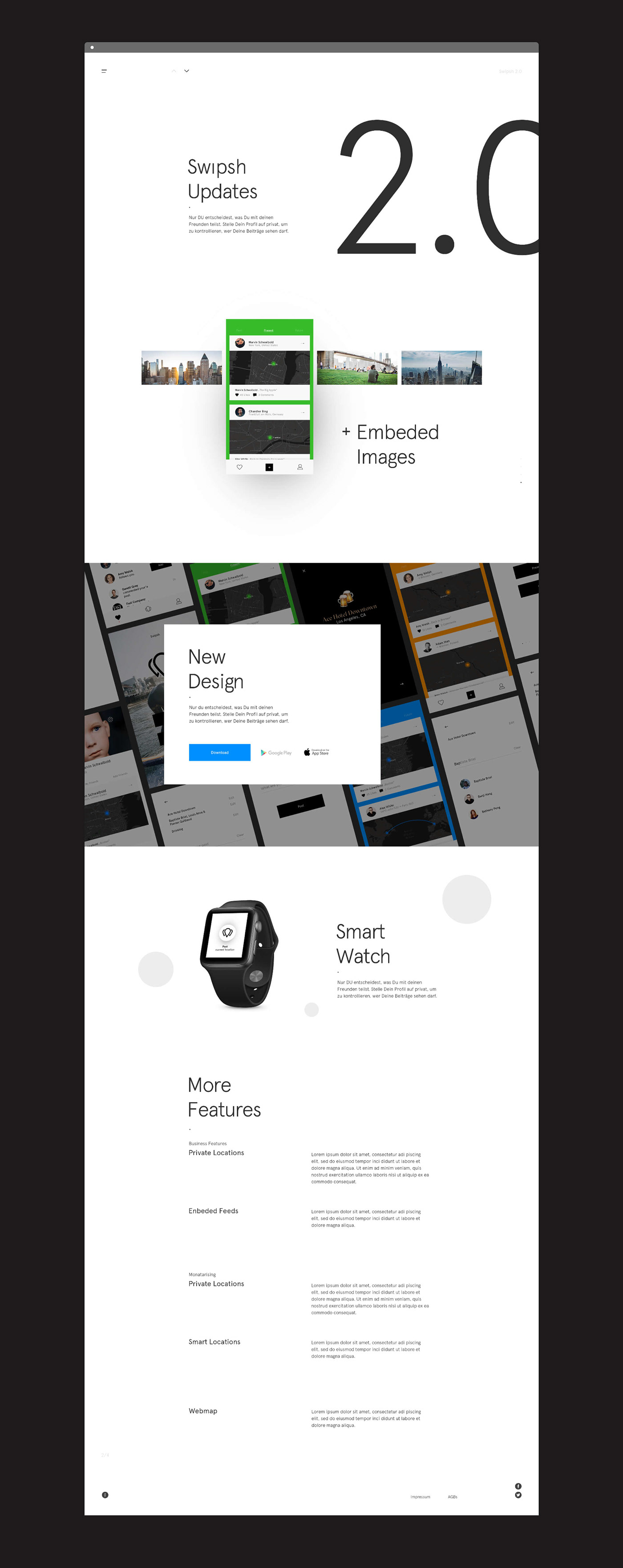 Adobe XD interface design UI ux Webdesign