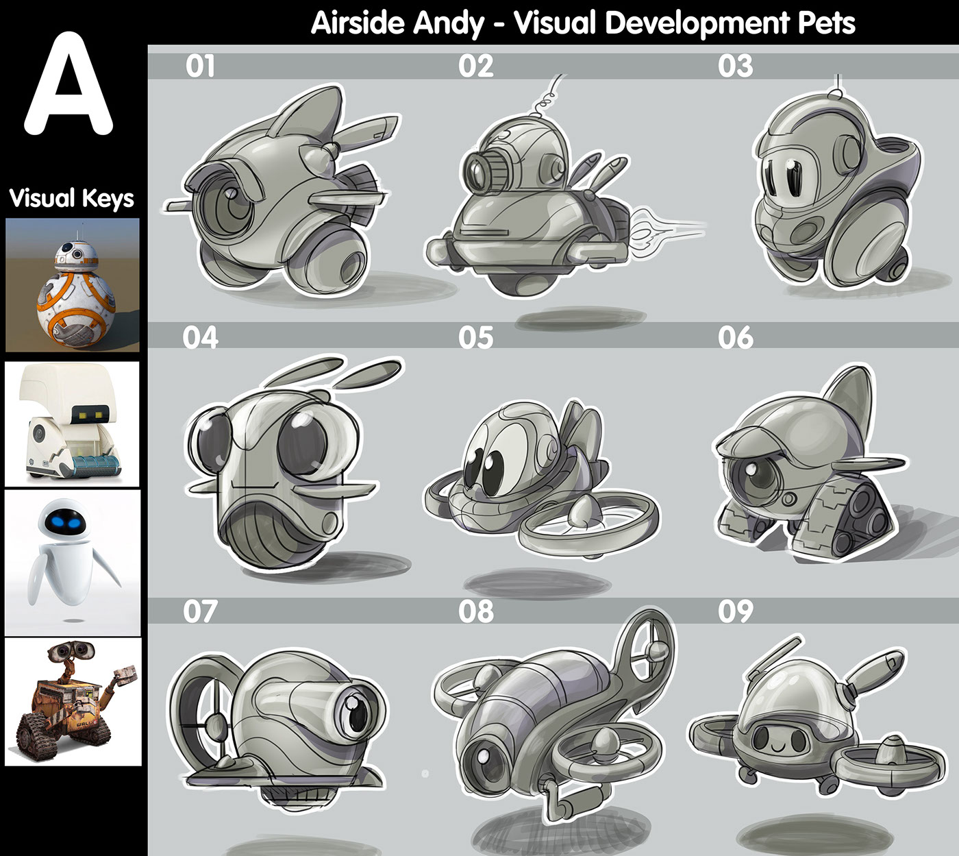 Adobe Portfolio Airside Andy Games concept art props characters environments Visual Development