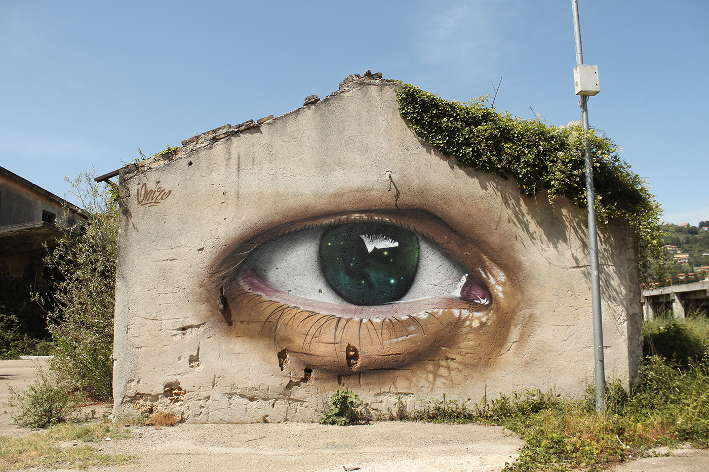 Street Art  Graffiti Urbanart painting   Street art spray surrealism MURALISMO eye