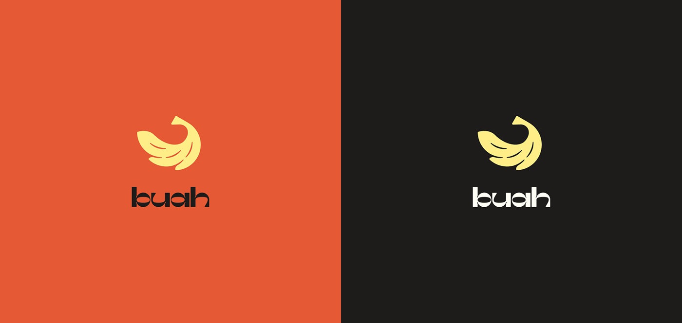banana buah colorful Fruit fruit delivery geometric pattern identity Logo Design logomachine