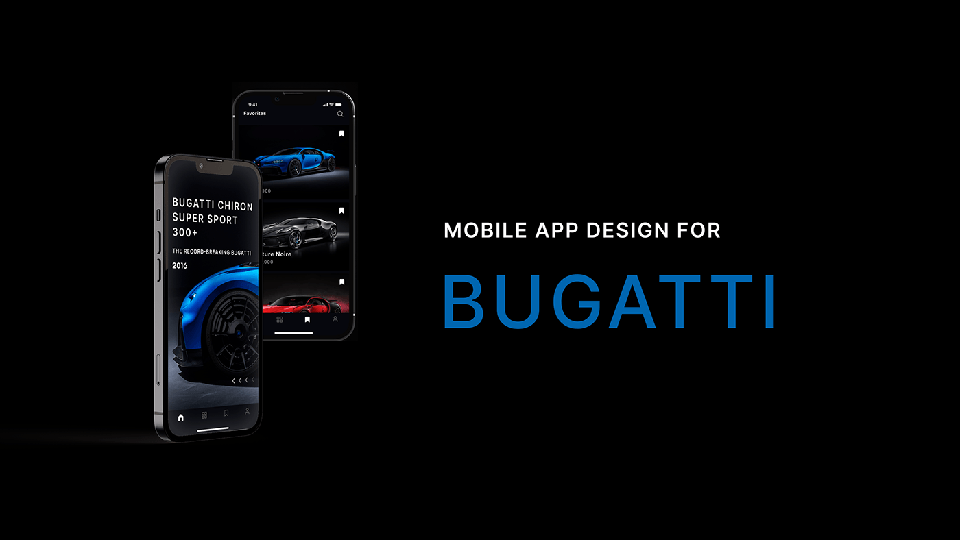 ux UI/UX bugatti app design blue car car app