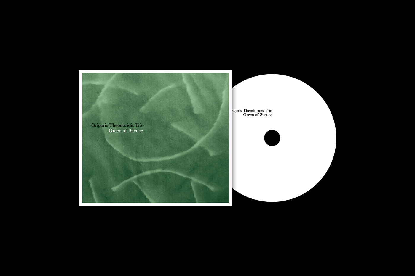 album cover graphic design  cyanotype jazz cd Packaging