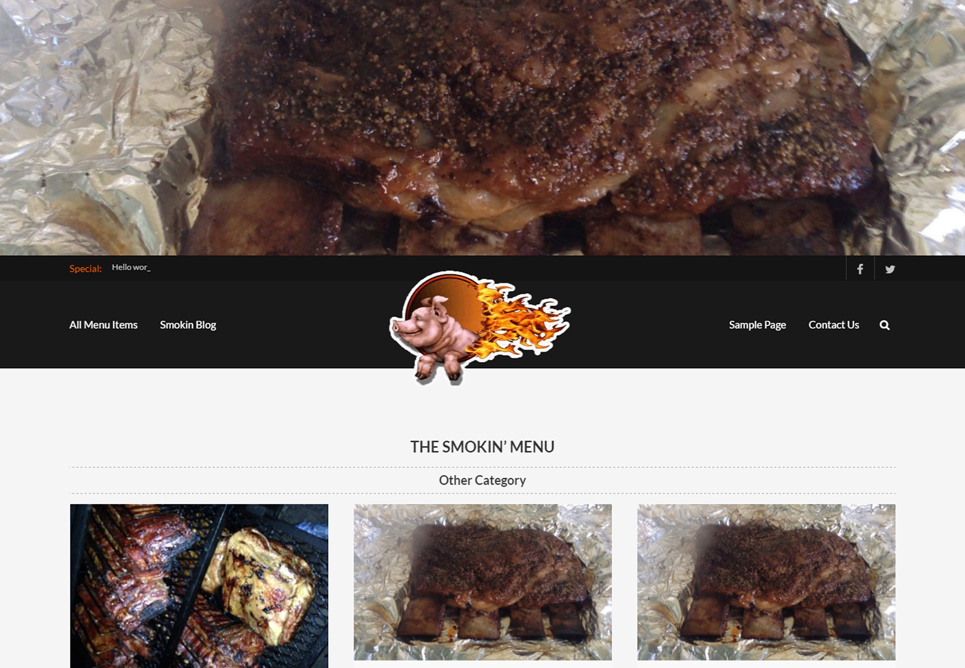 Website Design wordpress development branding  Logo Design barbque website BBQ Website food truck website
