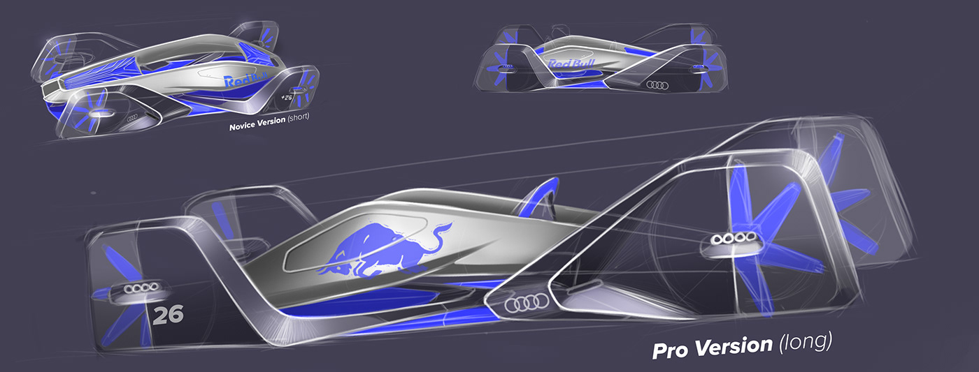 Audi RedBull design sport Bobsleigh f1 strate sketch thesis Master
