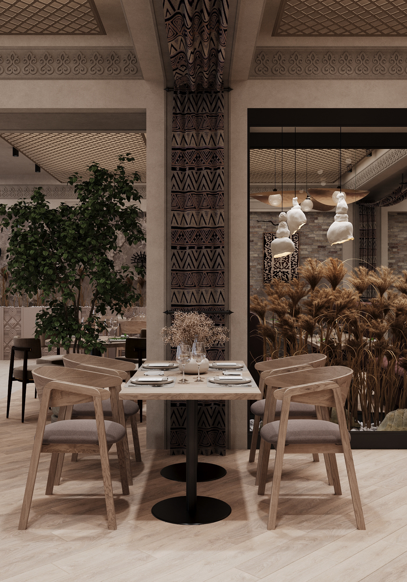 3ds max almaty cafe interior design  restaurant visualization дизайн интерьер кафе ресторан