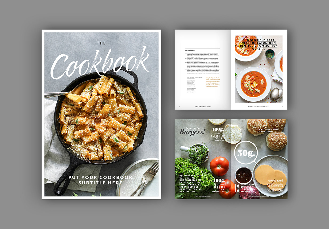 template cookbook recipe book Layout cooking cook Food  editorial design  food photography