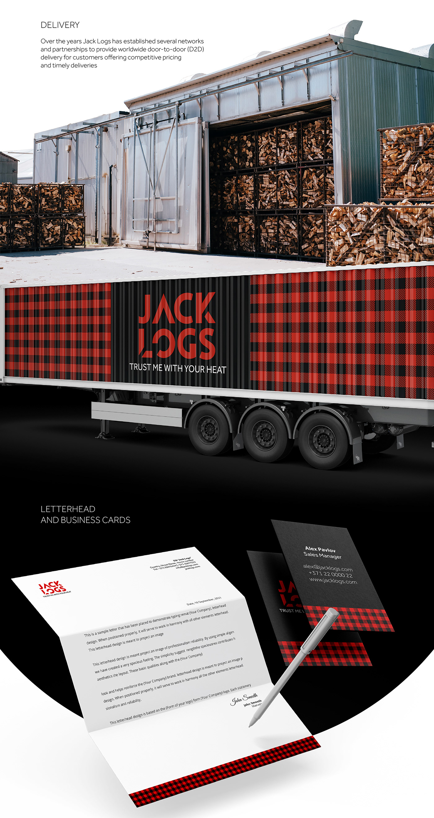 corporate fonts identity logo logodesign logs lumberjack Pack package wood