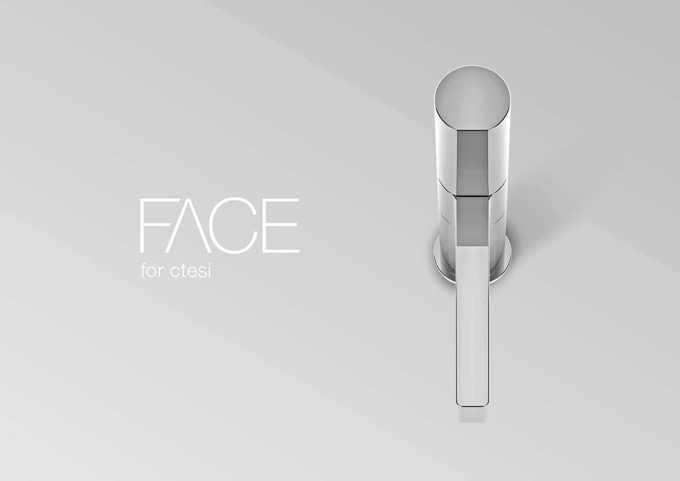 design product industrial Faucet TAP minimal face bathroom chrome sketch