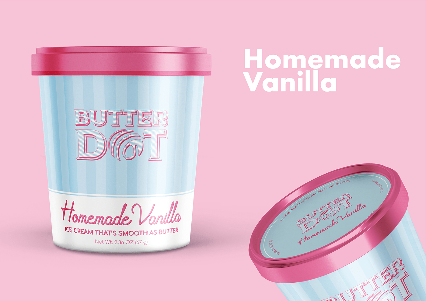 branding  frozen food ice cream identity logo Packaging pint