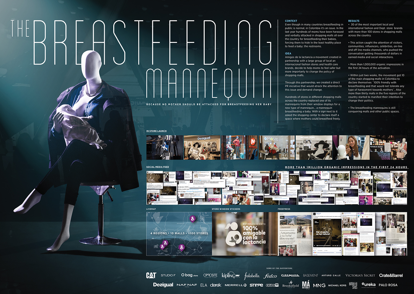 Advertising  Cannes lions breastfeeding mannequin #amigosdelalactancia