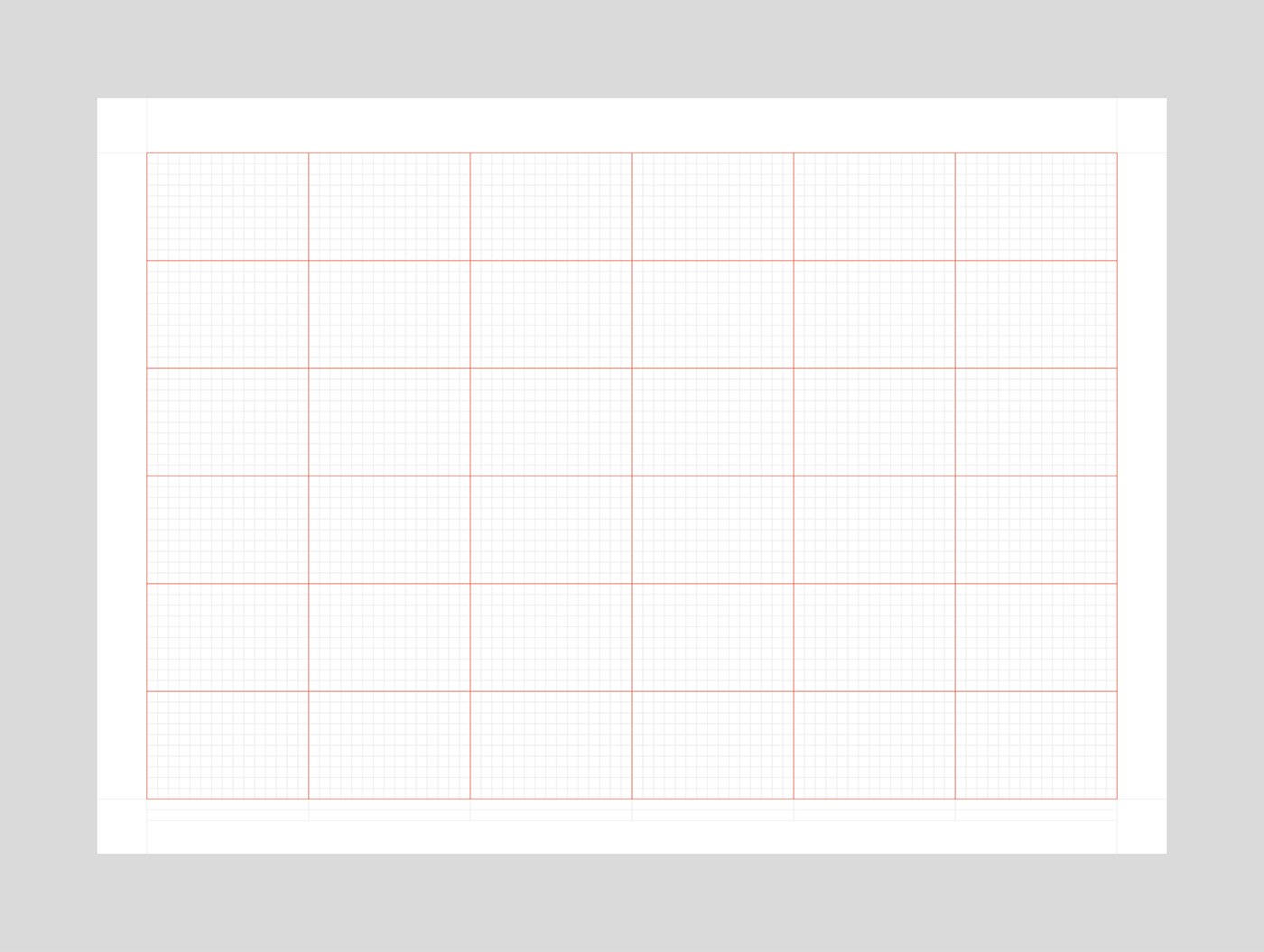 Modular and baseline grid for A3 presentation template – Adobe InDesign