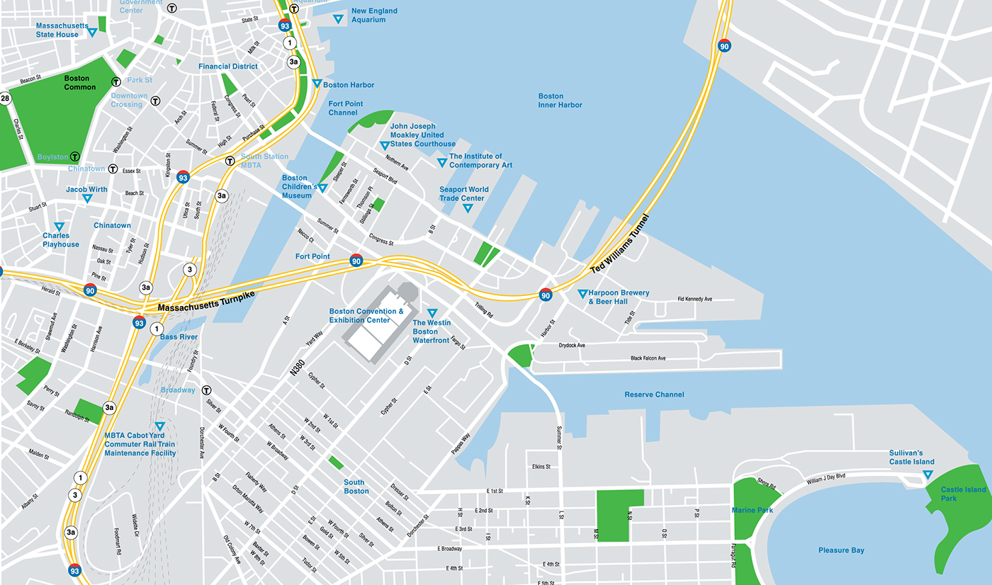 boston,map,Illustrator,seaport,DTZ,commercial real estate,Графический дизай...