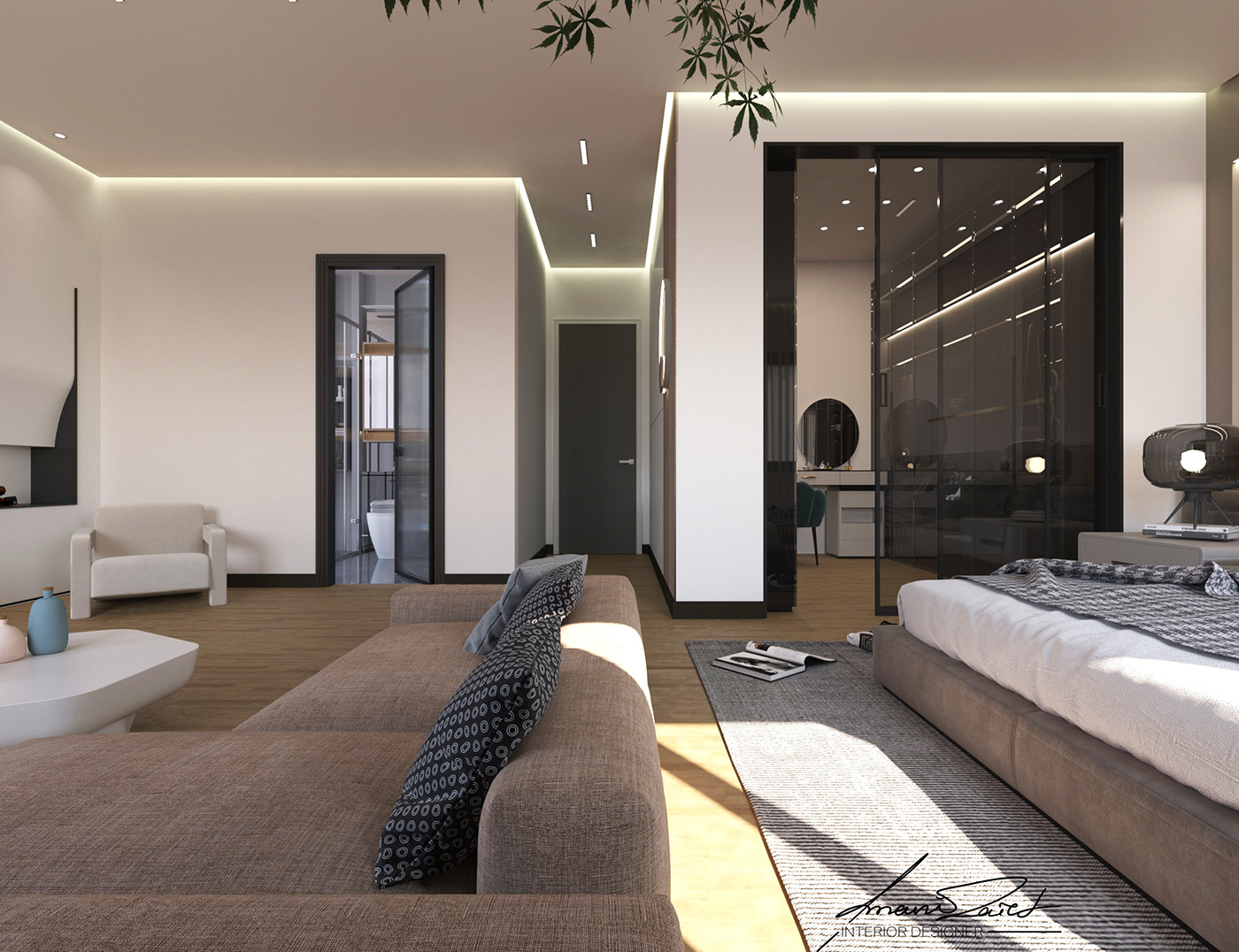 iterior design contemporary bedroom design