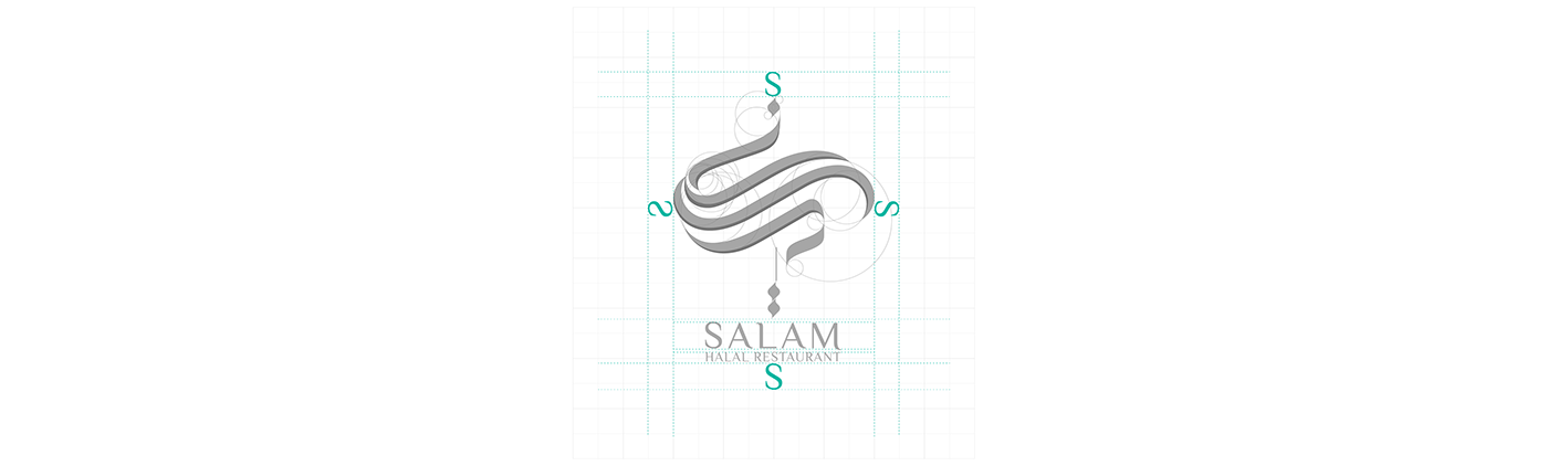 branding  logo menu muslim restaurant salam salam brand vietnam