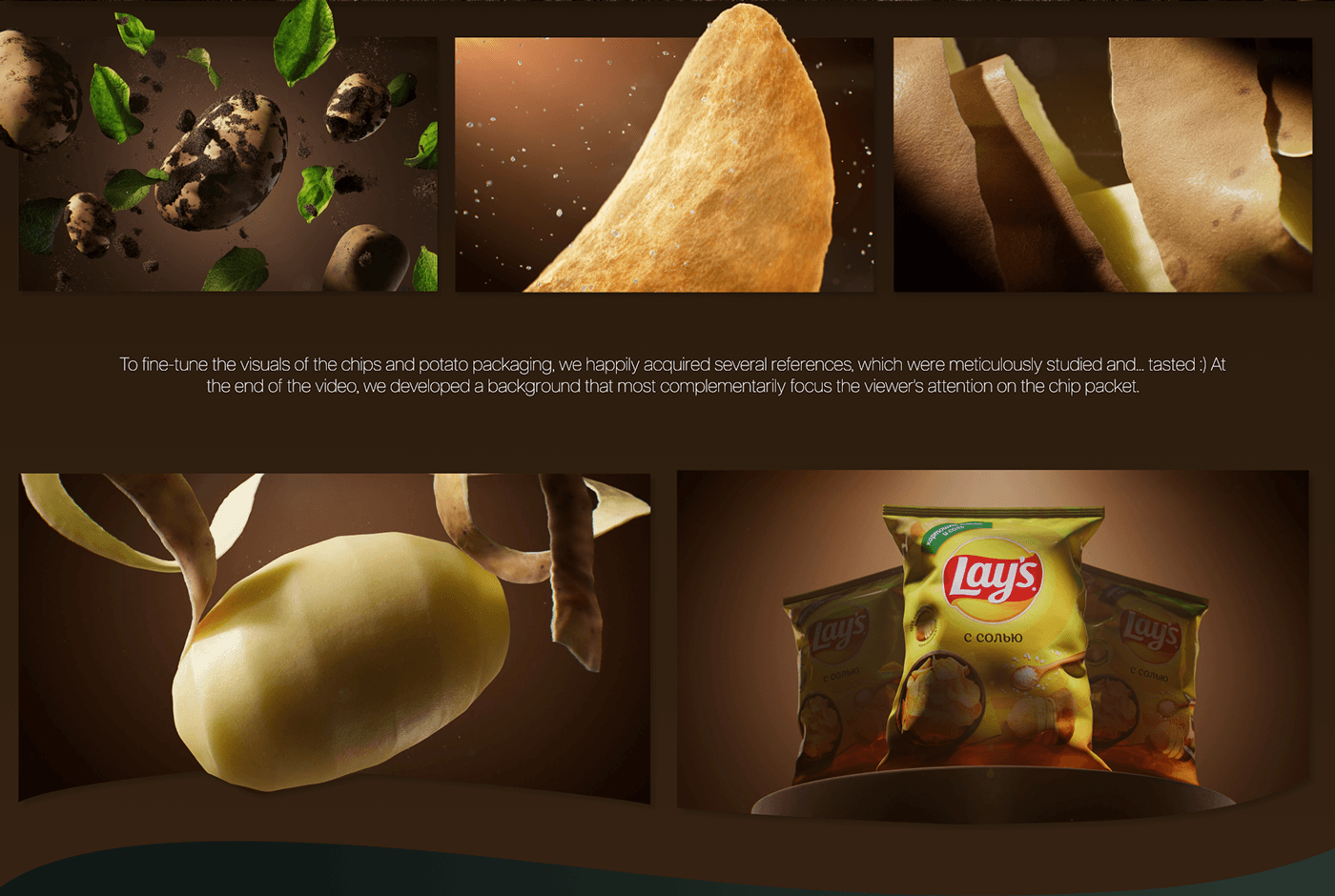 chips potato Lays Nature leaves photorealism slice green bush naked eye