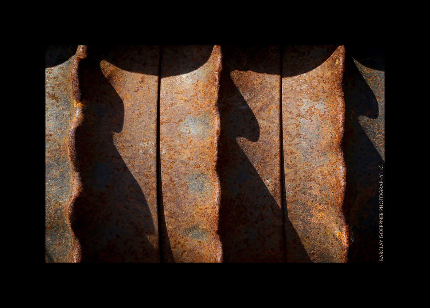 farm equipment metal rusted Patterns waves