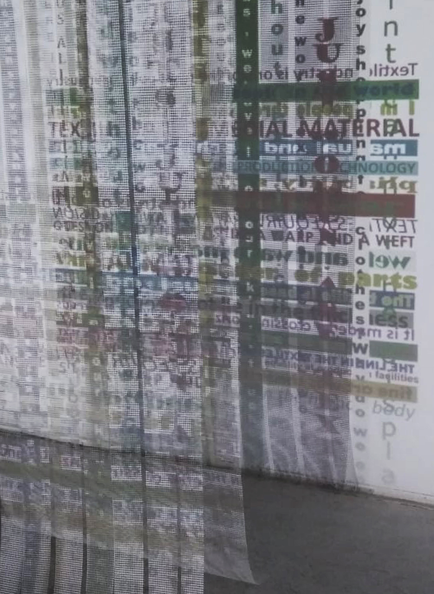 concept conceptual fiber projection text textile textileart   thread videoart weaving