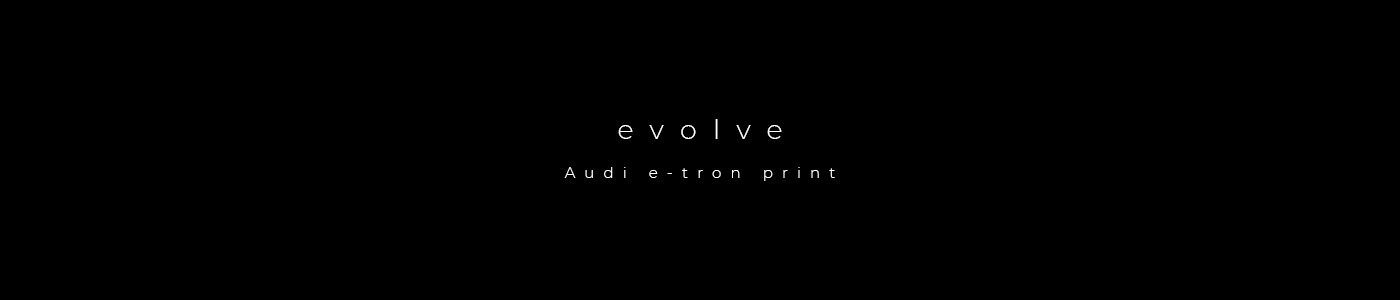 Audi e-tron etron All-Electric electronic automobile Hedgehog evolve evolution print