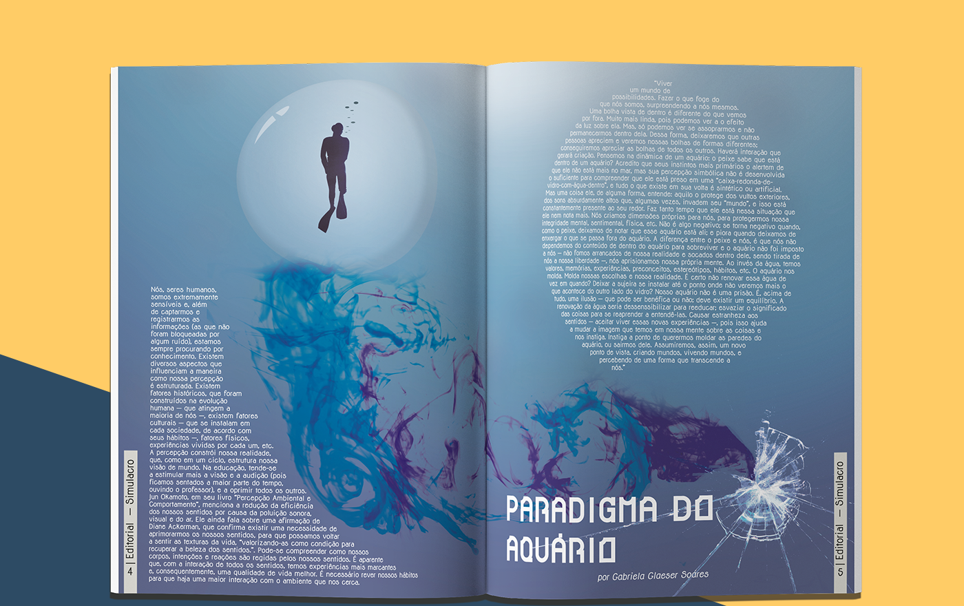 revista magazine Simulacro projeto quinto semestre anhembi morumbi alunos